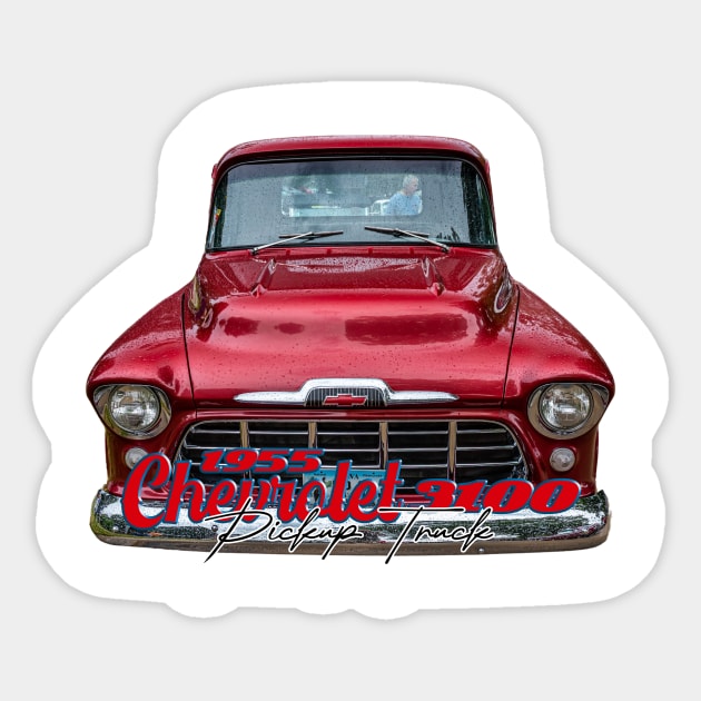 1955 Chevrolet 3100 Pickup Truck Sticker by Gestalt Imagery